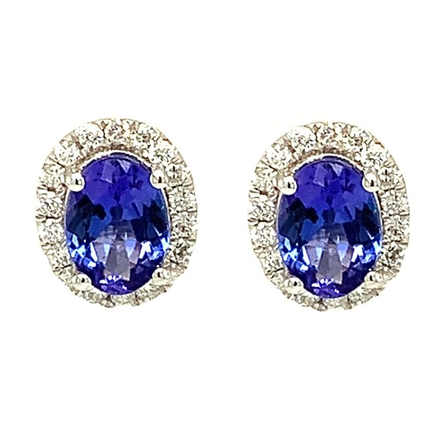 Tanzanite & Diamond Earrings
