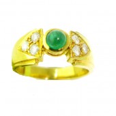 Emerald & Diamond Ring 