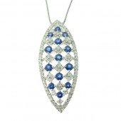 Sapphire & & Diamond Pendant