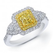 14k Gorgeous Yellow Natural Diamond Ring