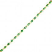 Emerald & Diamond  Bracelet