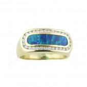 Gilson Opal & Diamond Ring